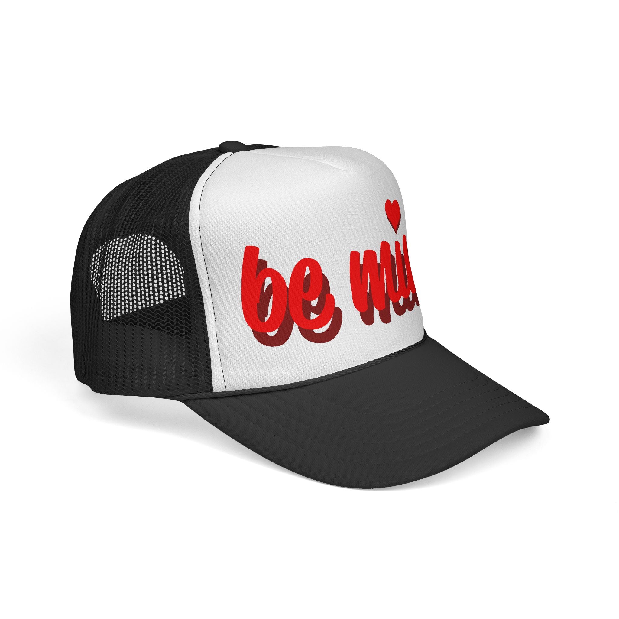 Be Mine Trucker Hat – Valentine’s Day Red Script Cap